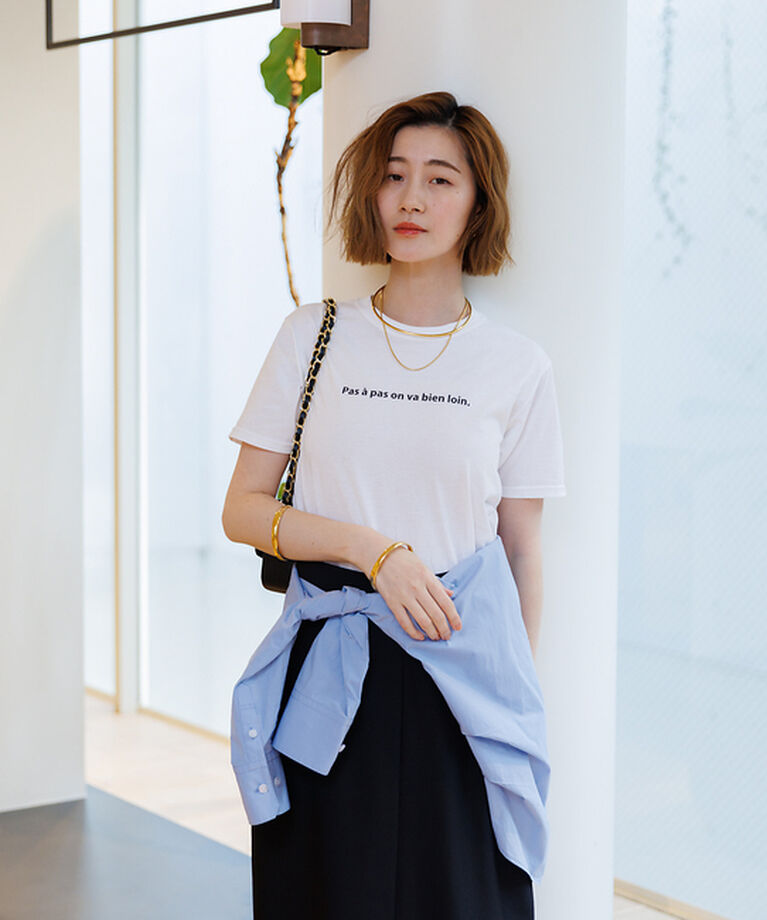 Rouge vif「ロゴコンパクトTシャツ」|Tシャツ・カットソー|
