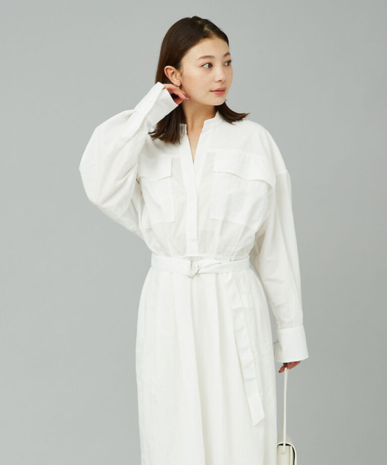 Rouge vif「ウエストマークシャツワンピース」|ワンピース|