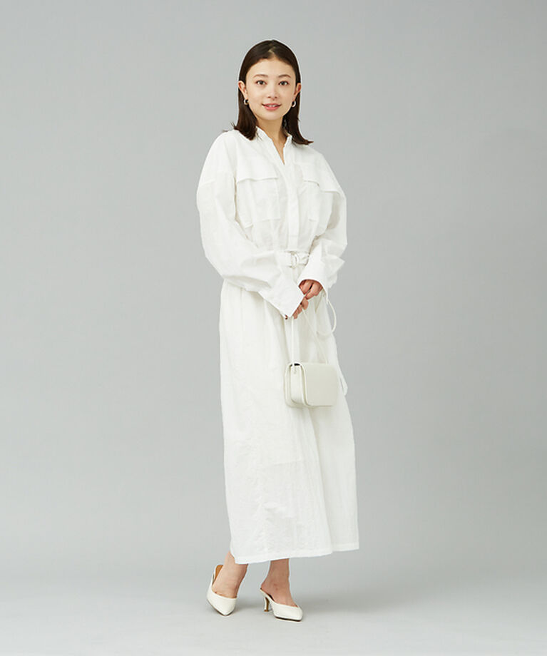 Rouge vif「ウエストマークシャツワンピース」|ワンピース|