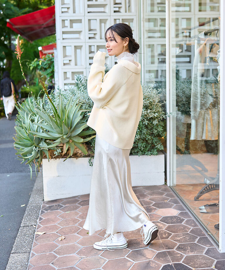 Rouge vif「衿付片畦ニットプルオーバー」|ニット・セーター|