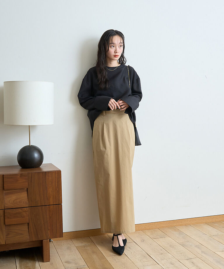 Rouge vif「クルーネック袖ギャザーシアーブラウス」|シャツ・ブラウス|