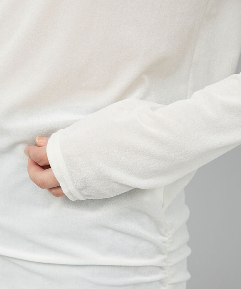 qualite「サイドシャーリングベロアロンT」|Tシャツ・カットソー|