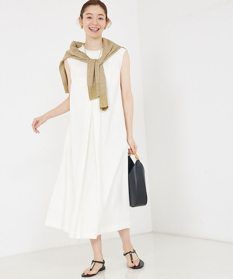 qualite「リネンライクフロントタックワンピース」|ワンピース|