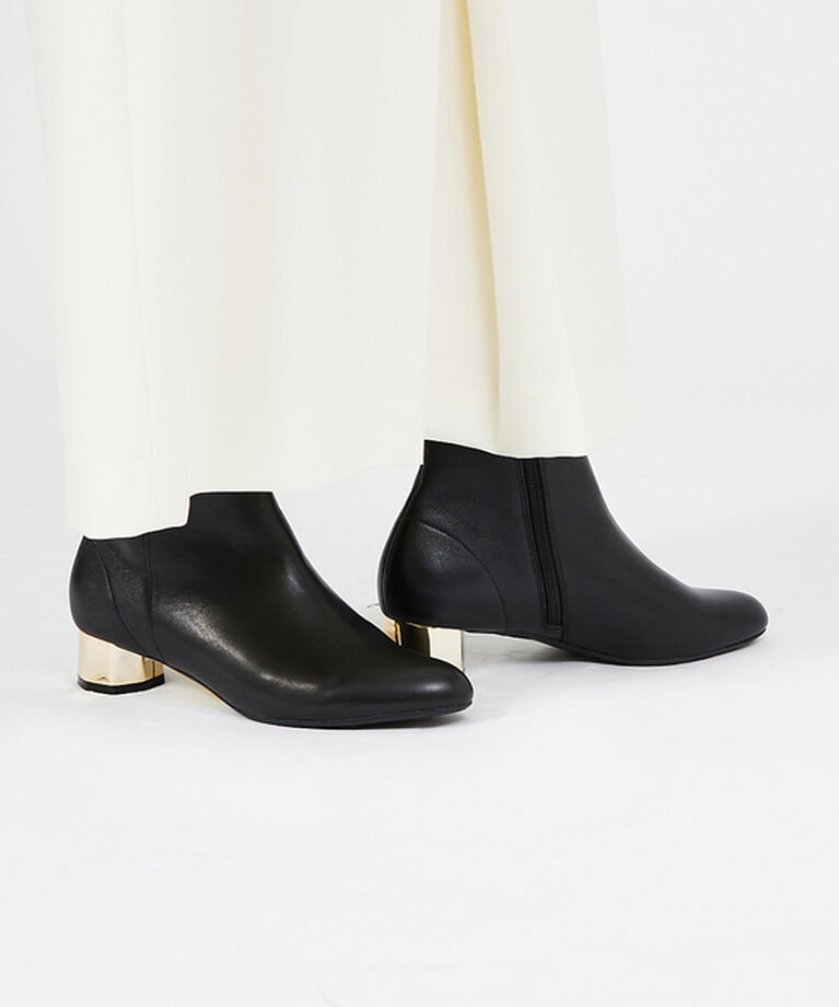 AU BANNISTER「【スノーソール】バックストレッチショートブーツ」|ショートブーツ|
