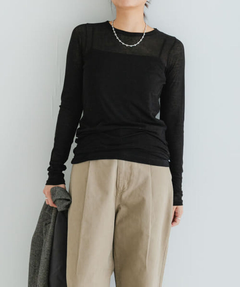 URBAN RESEARCH「UR 『MADE IN JAPAN』強撚シアーカットソー」|Tシャツ・カットソー|