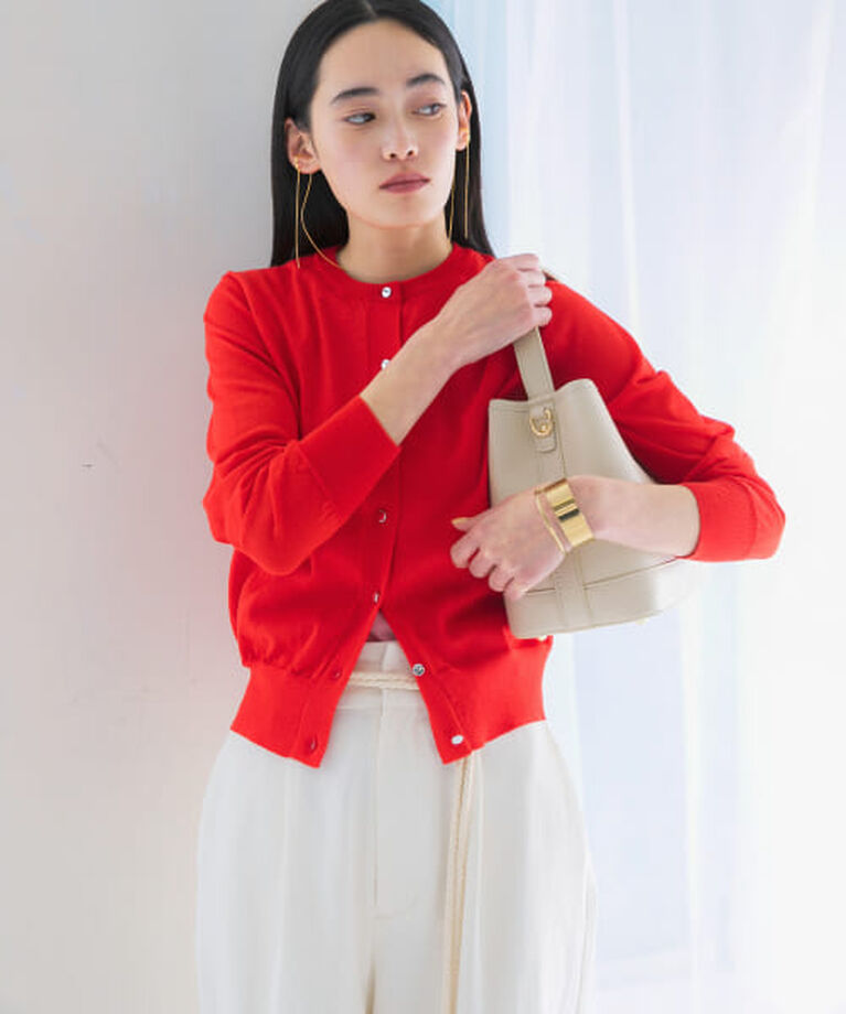 URBAN RESEARCH ROSSO「ROSSO ウォッシャブルショートカーディガン」|カーディガン|