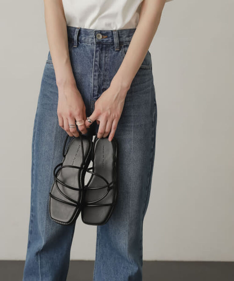 SENSE OF PLACE by URBAN RESEARCH「SENSE OF PLACE ボリュームソールコードサンダル」|サンダル|BLACK