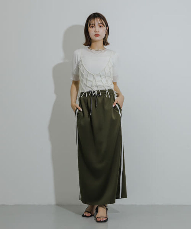 SENSE OF PLACE by URBAN RESEARCH「SENSE OF PLACE ラメラインスカート」|スカート|