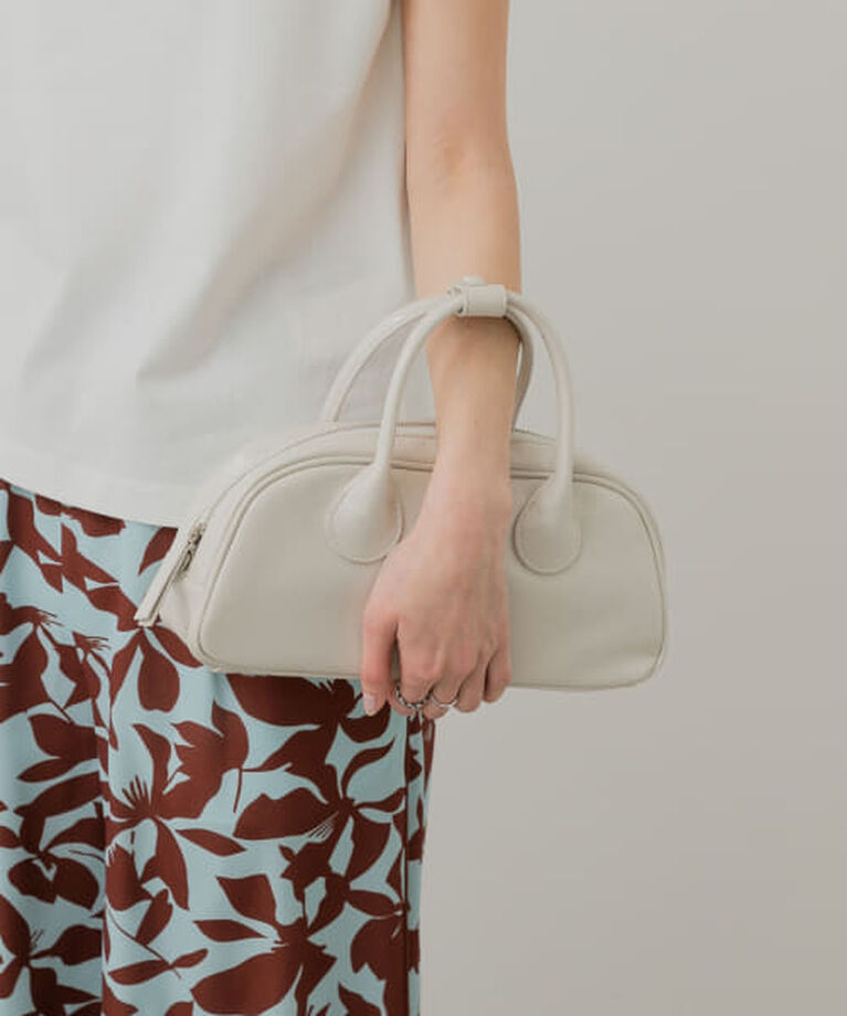 SENSE OF PLACE by URBAN RESEARCH「SENSE OF PLACE ラウンドスクエアボストンバッグ」|ボストンバッグ|IVORY