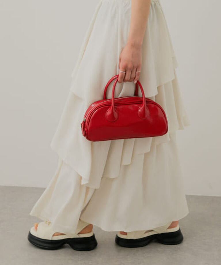 SENSE OF PLACE by URBAN RESEARCH「SENSE OF PLACE ラウンドスクエアボストンバッグ」|ボストンバッグ|RED