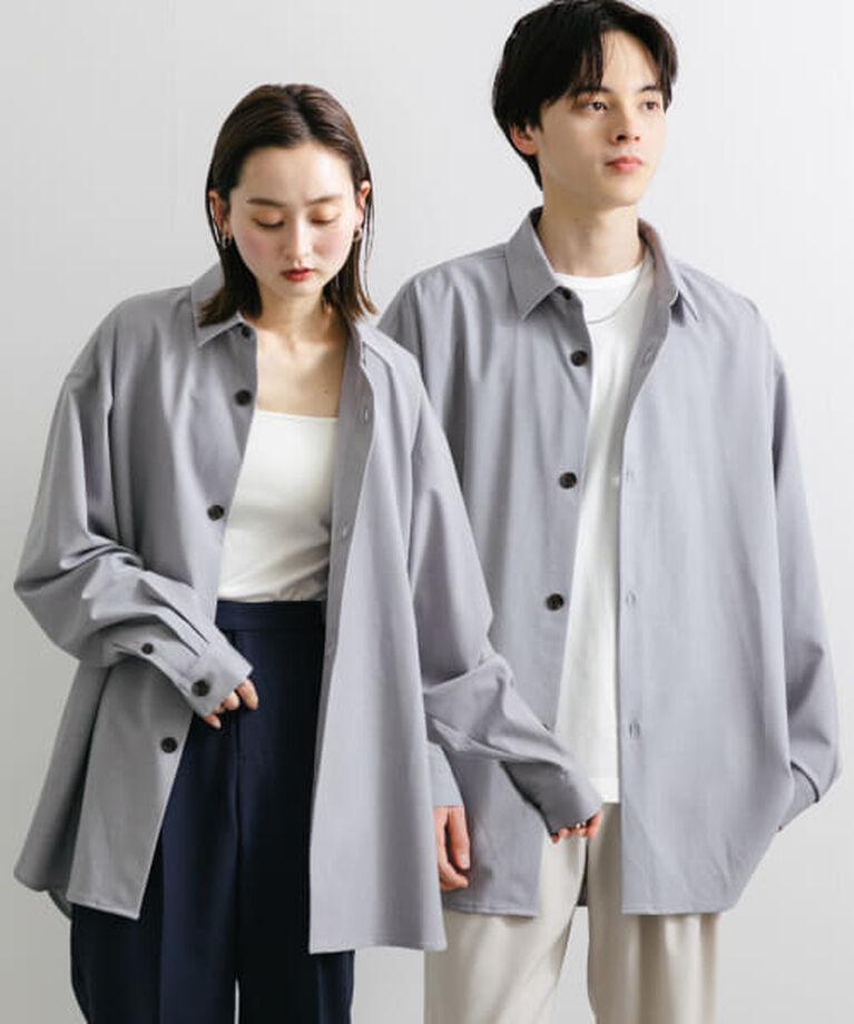 SENSE OF PLACE by URBAN RESEARCH「SENSE OF PLACE 『ユニセックス』『イージーケア』カラールーズシャツ」|シャツ・ブラウス|L.GRAY