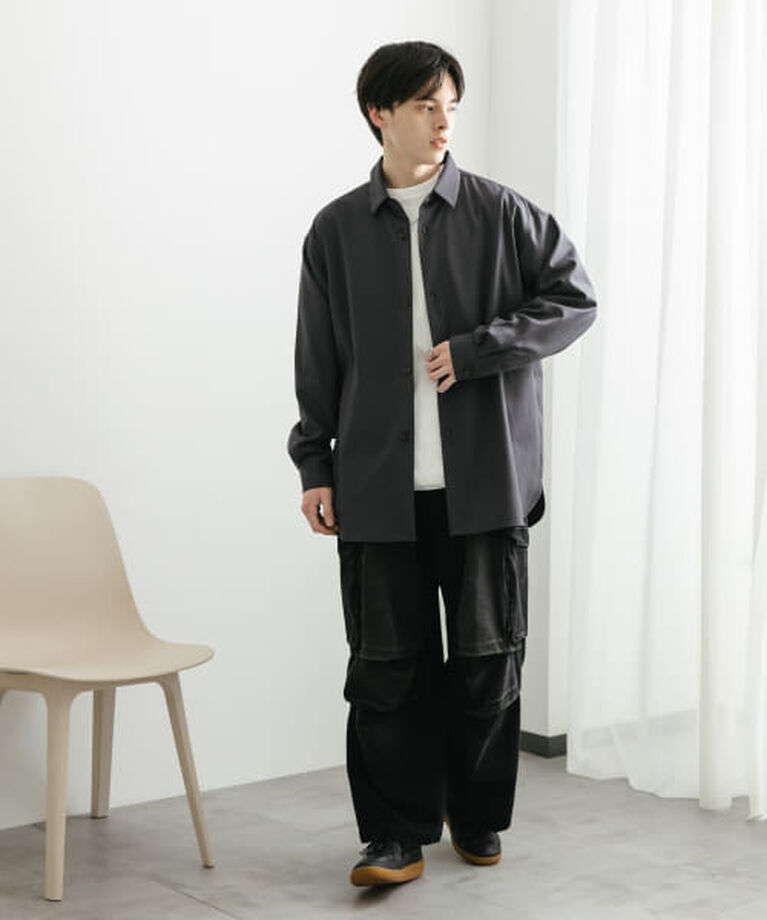 SENSE OF PLACE by URBAN RESEARCH「SENSE OF PLACE 『ユニセックス』『イージーケア』カラールーズシャツ」|シャツ・ブラウス|