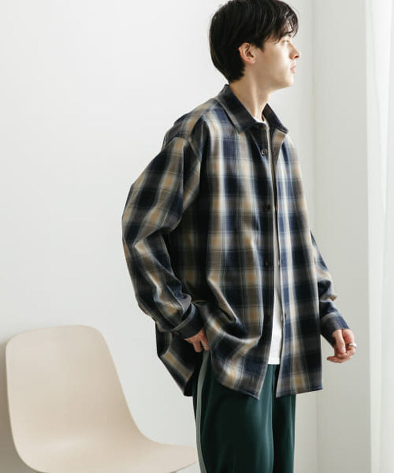 SENSE OF PLACE by URBAN RESEARCH「SENSE OF PLACE 『ユニセックス』『イージーケア』カラールーズシャツ」|シャツ・ブラウス|NVY×BEG