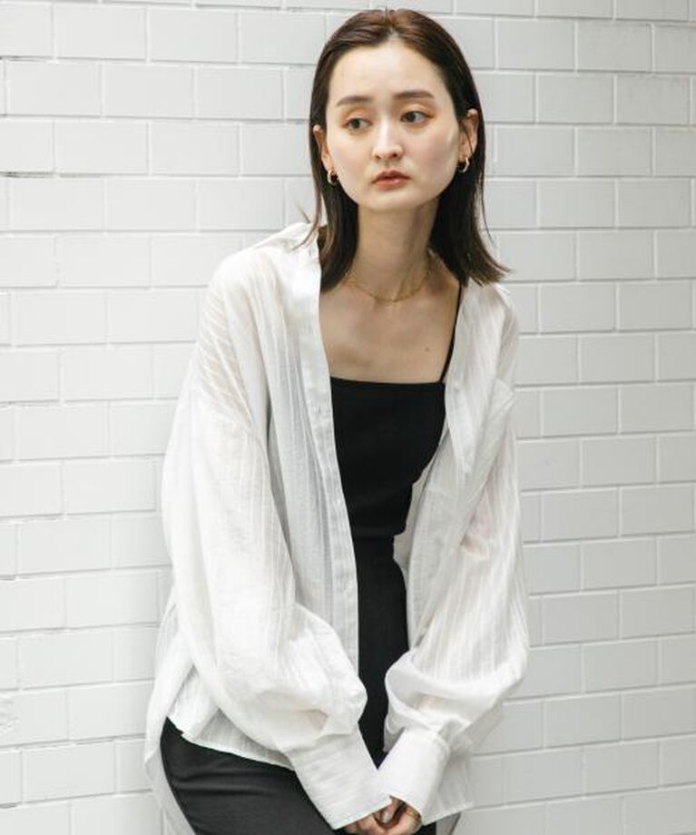 SENSE OF PLACE by URBAN RESEARCH「SENSE OF PLACE タックポケットシアーストライプシャツ」|シャツ・ブラウス|