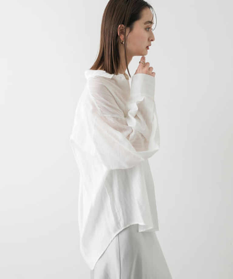 SENSE OF PLACE by URBAN RESEARCH「SENSE OF PLACE タックポケットシアーストライプシャツ」|シャツ・ブラウス|