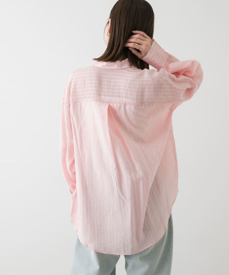 SENSE OF PLACE by URBAN RESEARCH「SENSE OF PLACE タックポケットシアーストライプシャツ」|シャツ・ブラウス|