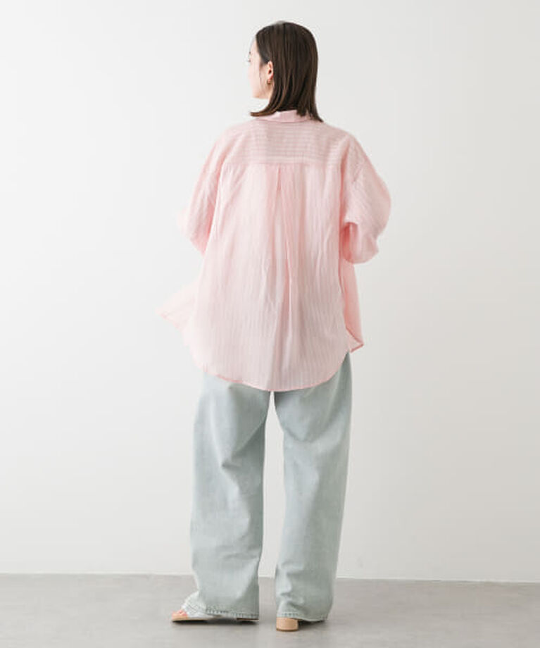 SENSE OF PLACE by URBAN RESEARCH「SENSE OF PLACE タックポケットシアーストライプシャツ」|シャツ・ブラウス|