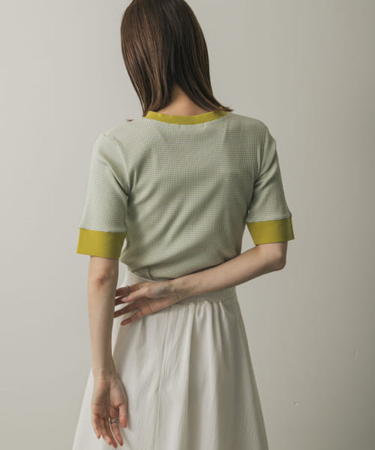 SENSE OF PLACE by URBAN RESEARCH「SENSE OF PLACE 『一部WEB限定カラー』クルーネックリンガーボーダーTシャツ(5分袖)」|Tシャツ・カットソー|