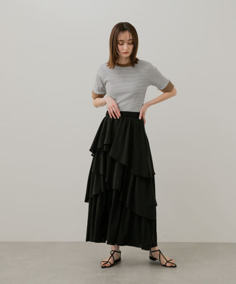 SENSE OF PLACE by URBAN RESEARCH「SENSE OF PLACE 『一部WEB限定カラー』クルーネックリンガーボーダーTシャツ(5分袖)」|Tシャツ・カットソー|