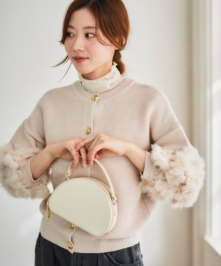 le.coeur blanc「《一部店舗/WEB限定》AULENTTIラウンドショルダー」|ショルダー・メッセンジャー|オフ