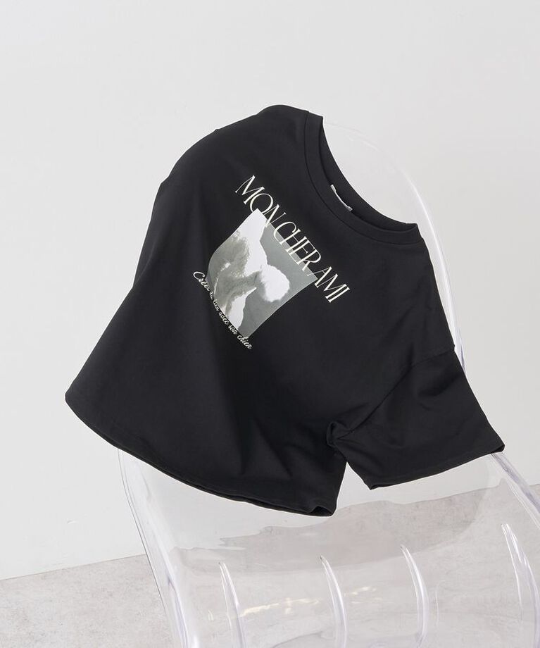 earth music&ecology「PhotoショートT」|Tシャツ・カットソー|Black