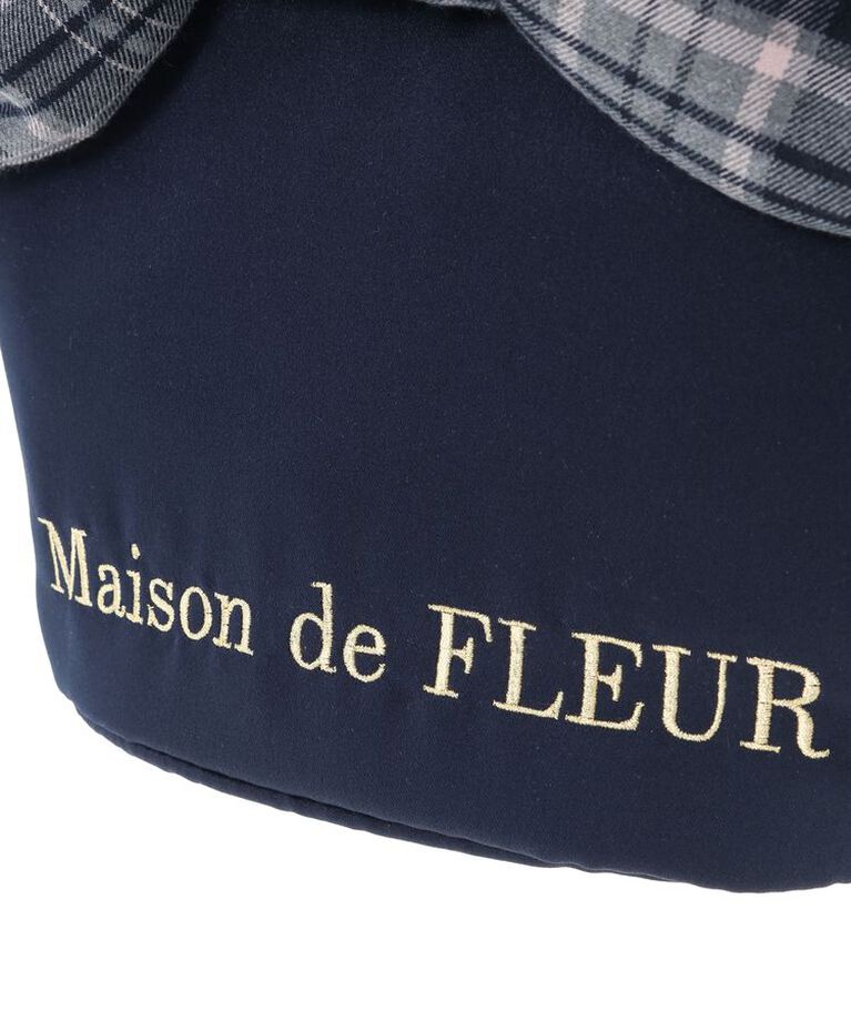 Maison de FLEUR「チェックリボンサテントートバッグ」|トートバッグ|
