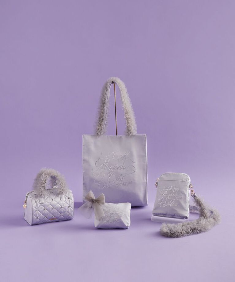 Maison de FLEUR「EC限定チュールハンドルラインストーントートバッグ」|トートバッグ|
