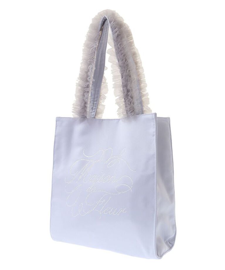 Maison de FLEUR「EC限定チュールハンドルラインストーントートバッグ」|トートバッグ|