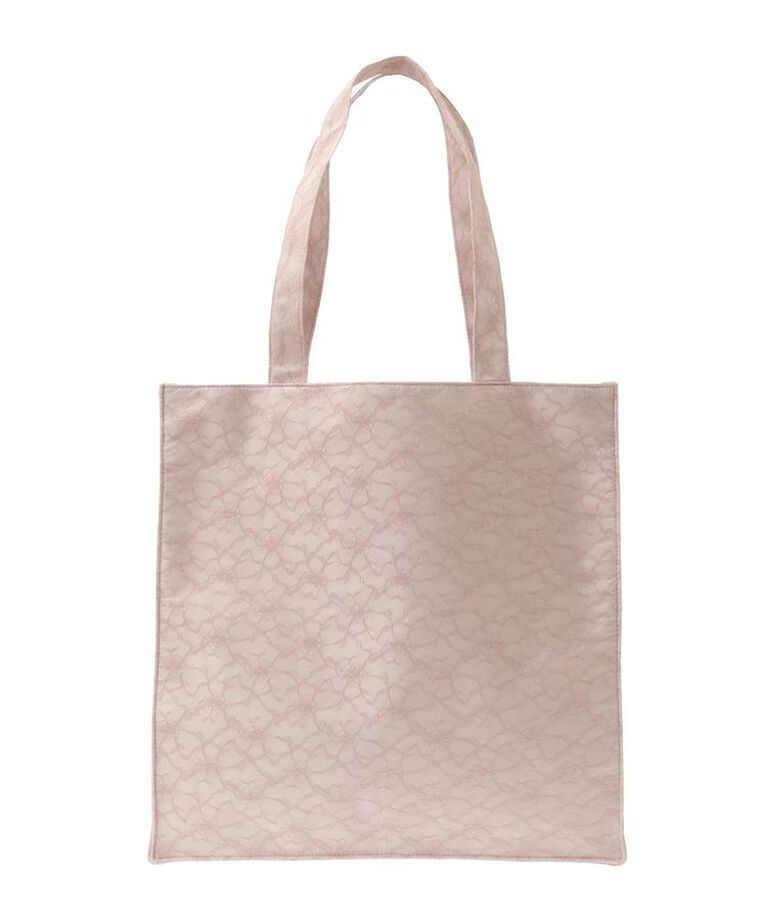 Maison de FLEUR「レースロゴ刺繍スクエアトートバッグ」|トートバッグ|