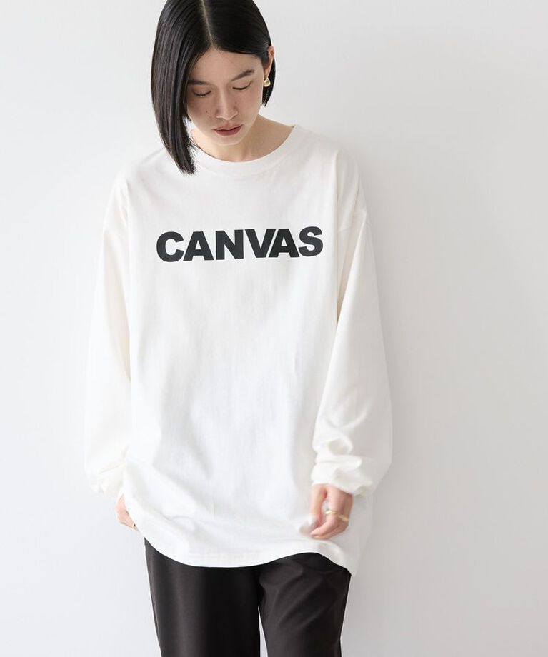 AMERICAN HOLIC「CANVASロゴカットプルオーバー」|Tシャツ・カットソー|Off White