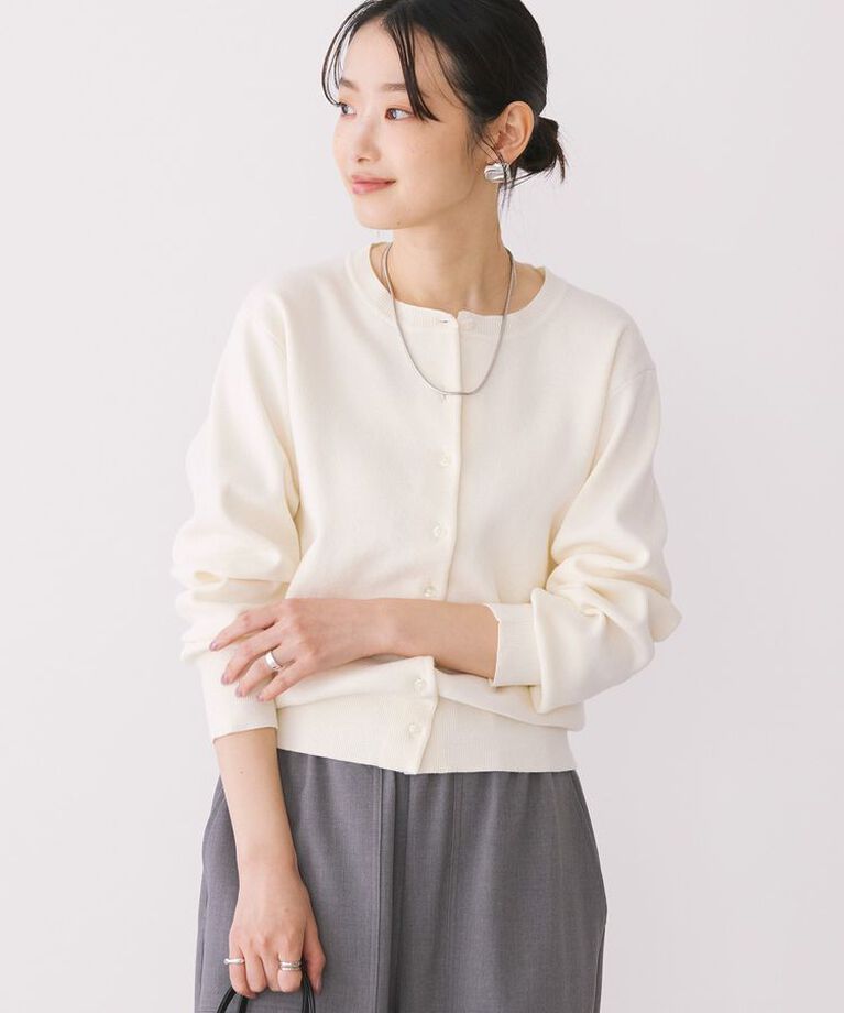 AMERICAN HOLIC「クルーネックニットカーディガン」|カーディガン|Ivory