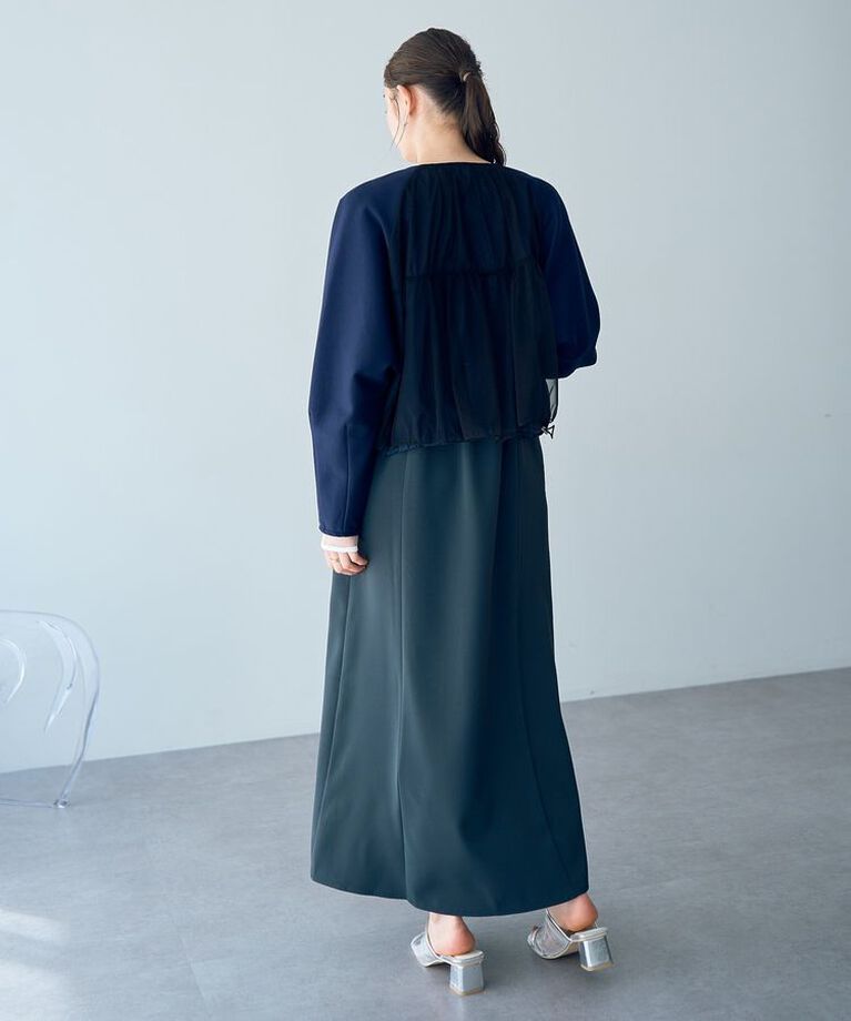 YECCA VECCA「【２点SET】ブルゾンセットキャミワンピース」|ワンピース|
