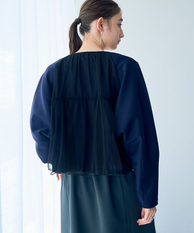 YECCA VECCA「【２点SET】ブルゾンセットキャミワンピース」|ワンピース|