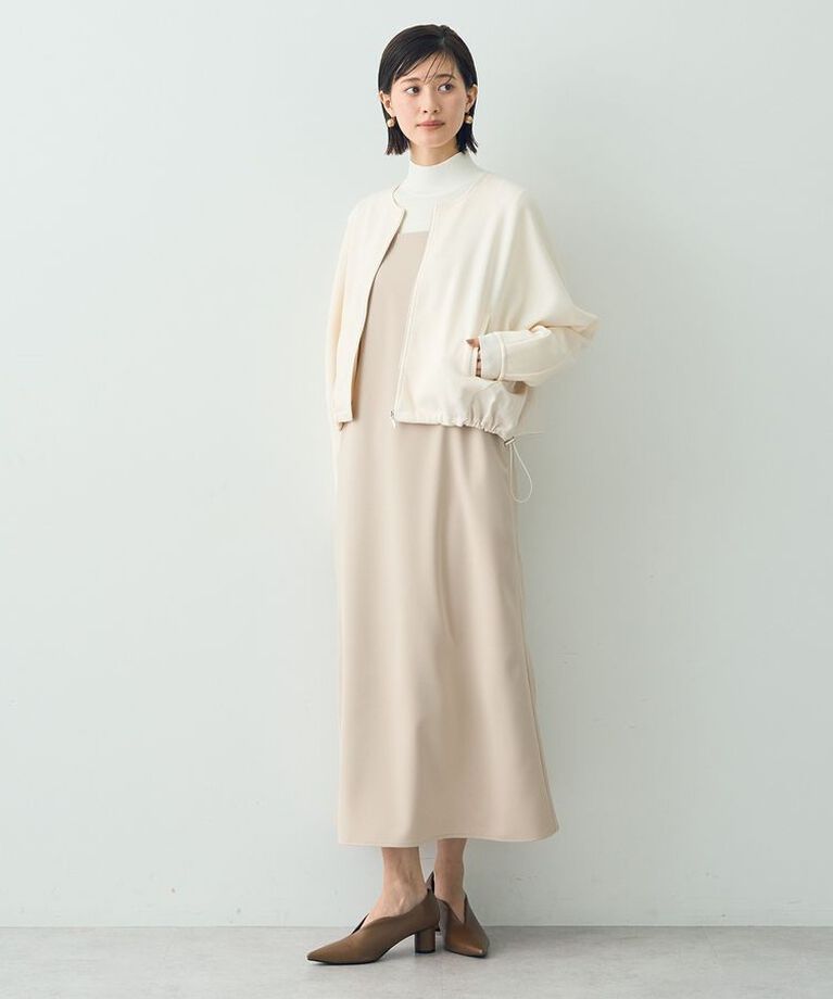 YECCA VECCA「【２点SET】ブルゾンセットキャミワンピース」|ワンピース|
