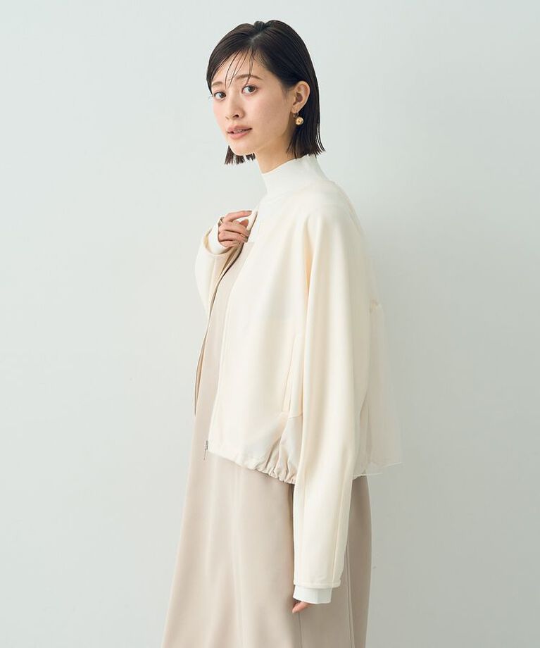 YECCA VECCA「【２点SET】ブルゾンセットキャミワンピース」|ワンピース|