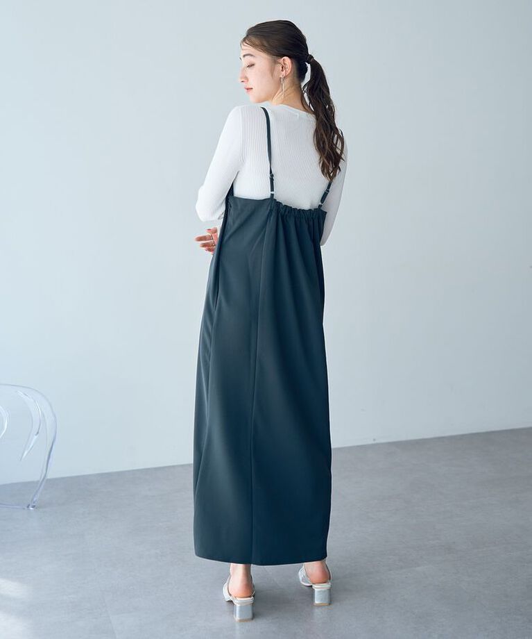 YECCA VECCA「【２点SET】ブルゾンセットキャミワンピース」|ワンピース|