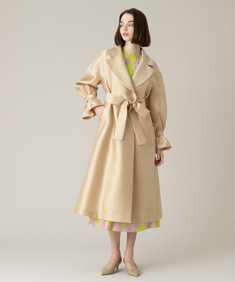 LOULOU WILLOUGHBY「【LOULOU WILLOUGHBY】シルキーダブルクロスドレスコート」|その他|