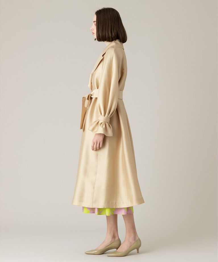 LOULOU WILLOUGHBY「【LOULOU WILLOUGHBY】シルキーダブルクロスドレスコート」|その他|