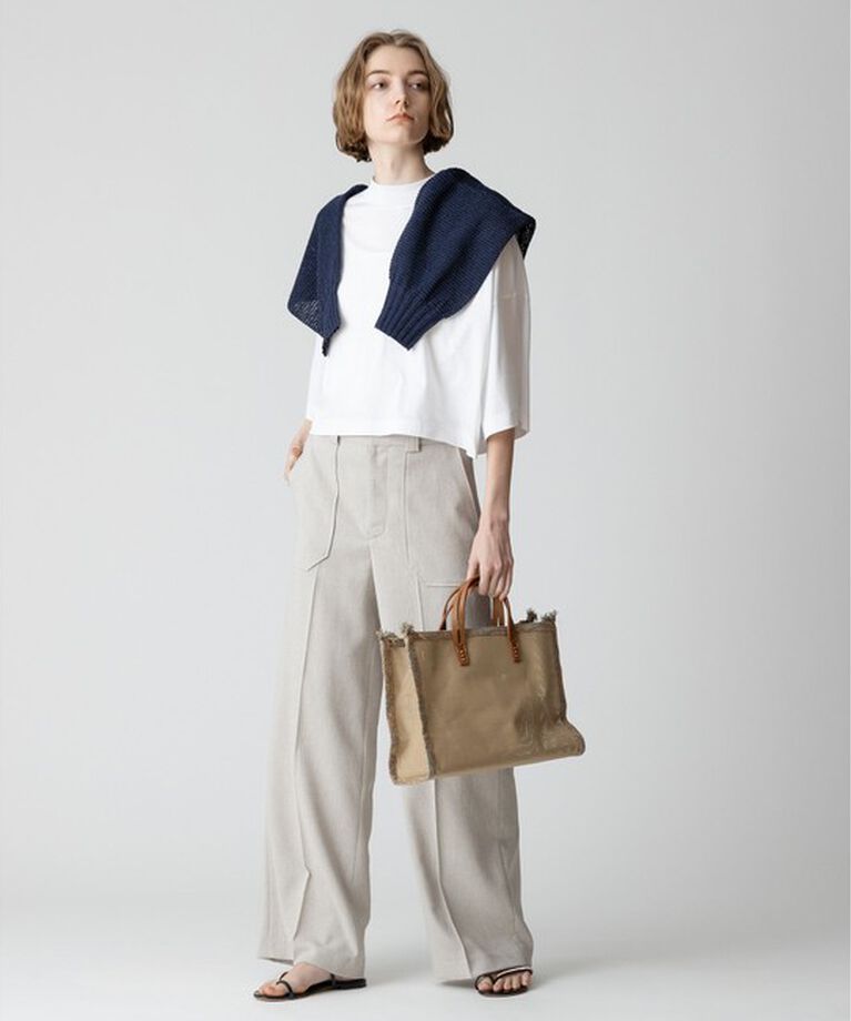 allureville「【セットアップ対応可能】麻調カルゼワイドパンツ」|その他|