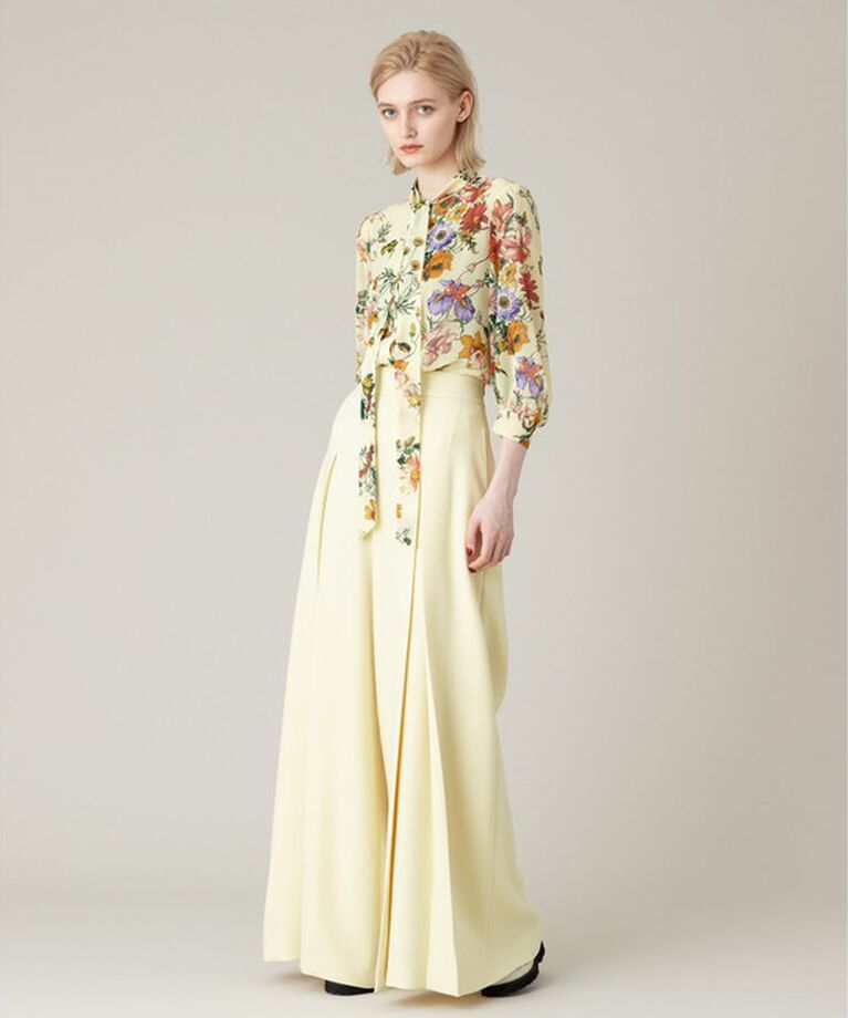 LOULOU WILLOUGHBY「【LOULOU WILLOUGHBY】RATTIシフォンフラワープリントブラウス」|シャツ・ブラウス|
