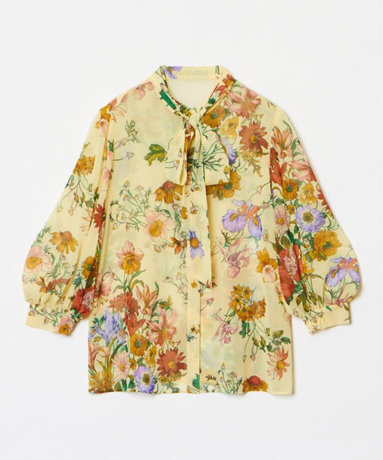 LOULOU WILLOUGHBY「【LOULOU WILLOUGHBY】RATTIシフォンフラワープリントブラウス」|シャツ・ブラウス|