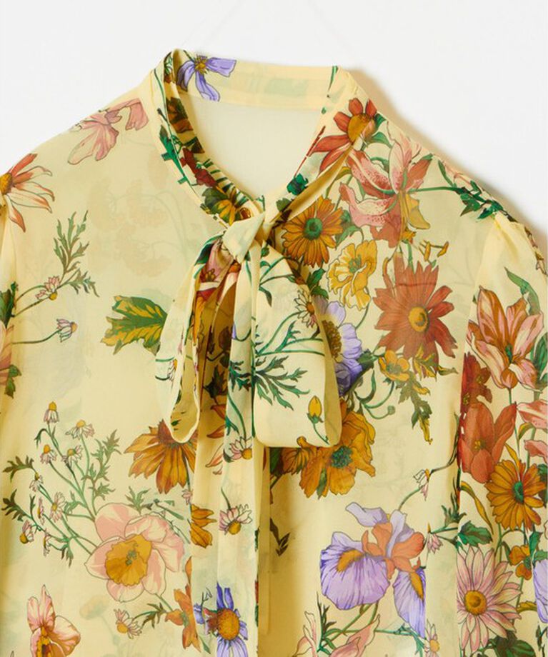 LOULOU WILLOUGHBY「【LOULOU WILLOUGHBY】RATTIシフォンフラワープリントブラウス」|シャツ・ブラウス|