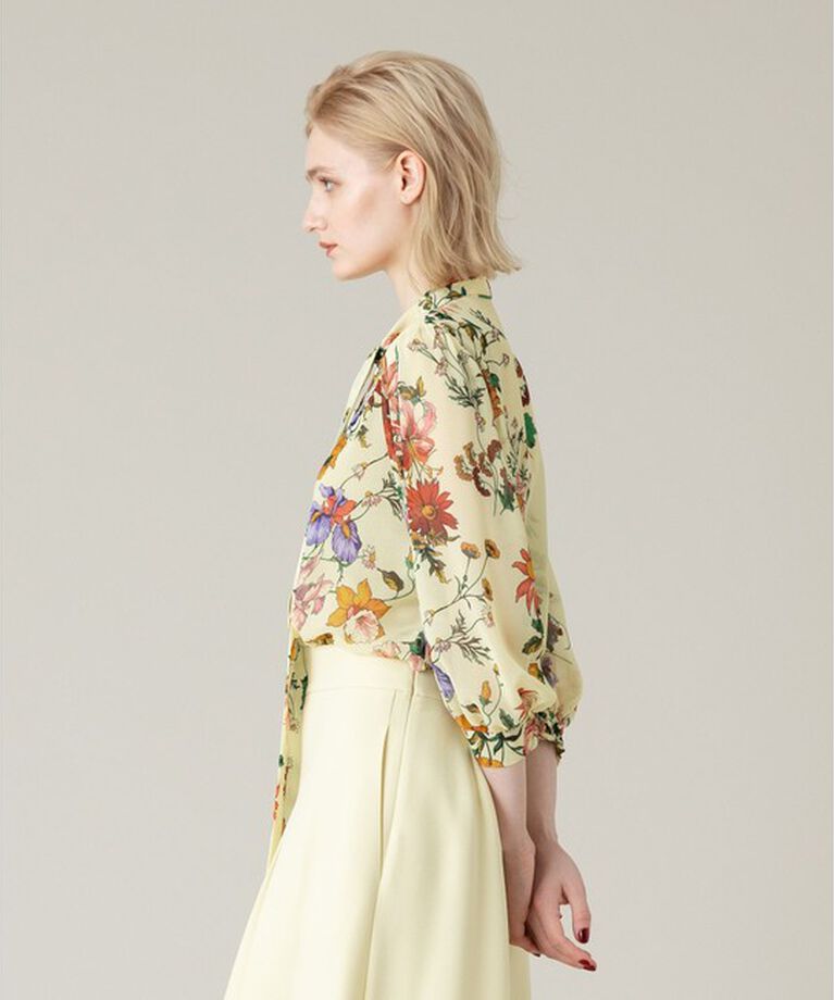 LOULOU WILLOUGHBY「【LOULOU WILLOUGHBY】RATTIシフォンフラワープリントブラウス」|シャツ・ブラウス|