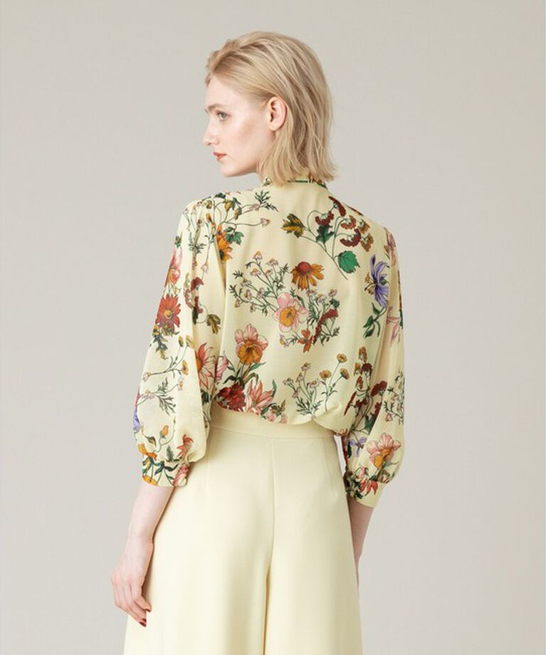 LOULOU WILLOUGHBY「【LOULOU WILLOUGHBY】RATTIシフォンフラワープリントブラウス」|シャツ・ブラウス|