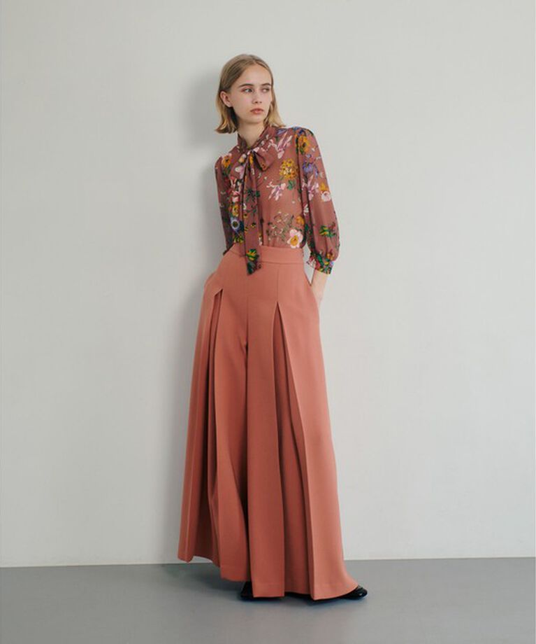 LOULOU WILLOUGHBY「【LOULOU WILLOUGHBY】RATTIシフォンフラワープリントブラウス」|シャツ・ブラウス|