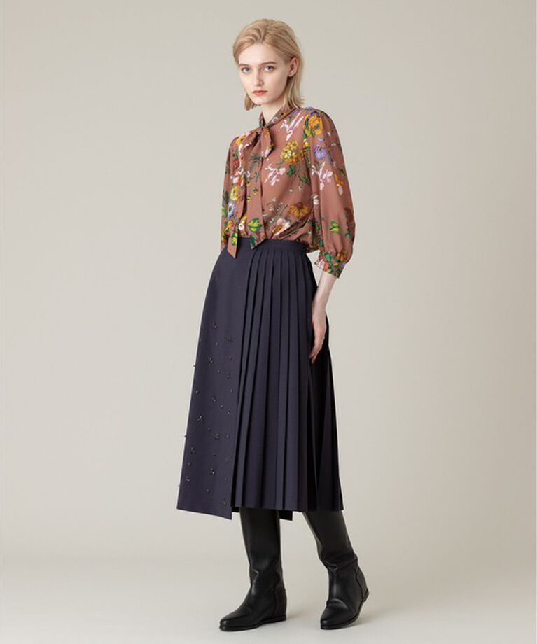 LOULOU WILLOUGHBY「【LOULOU WILLOUGHBY】RATTIシフォンフラワープリントブラウス」|シャツ・ブラウス|