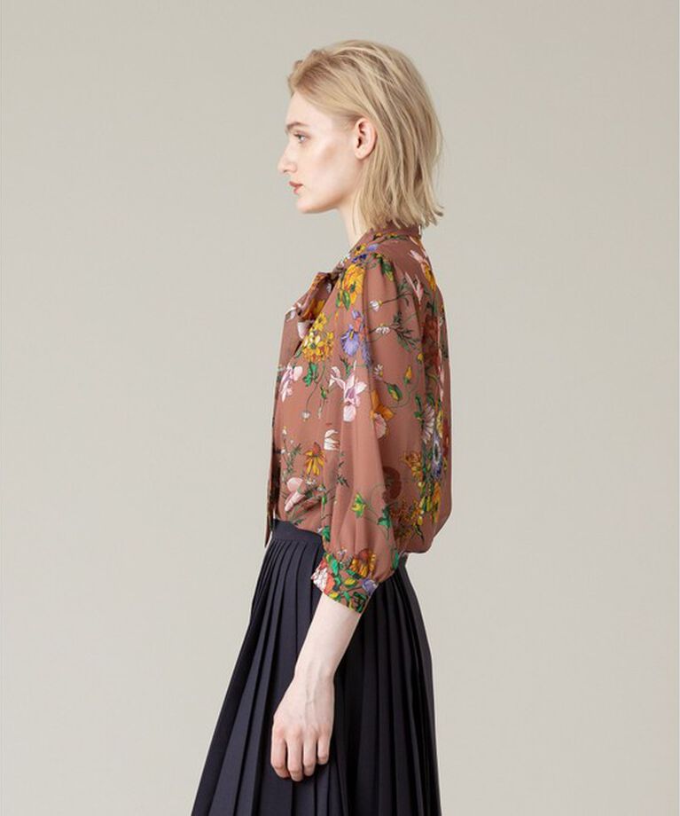 LOULOU WILLOUGHBY「【LOULOU WILLOUGHBY】RATTIシフォンフラワープリントブラウス」|シャツ・ブラウス|
