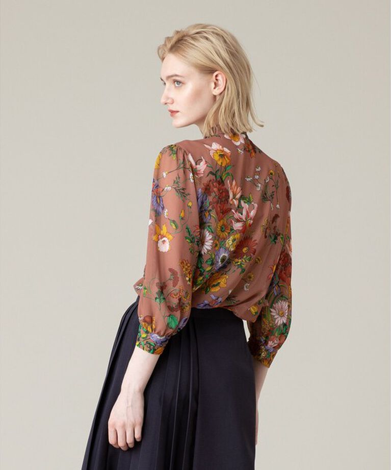 LOULOU WILLOUGHBY「【LOULOU WILLOUGHBY】RATTIシフォンフラワープリントブラウス」|シャツ・ブラウス|