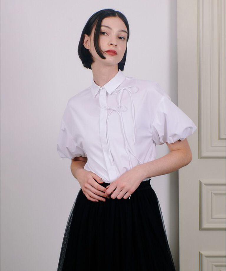 LOULOU WILLOUGHBY「【LOULOU WILLOUGHBY】コサージュシャツ」|シャツ・ブラウス|