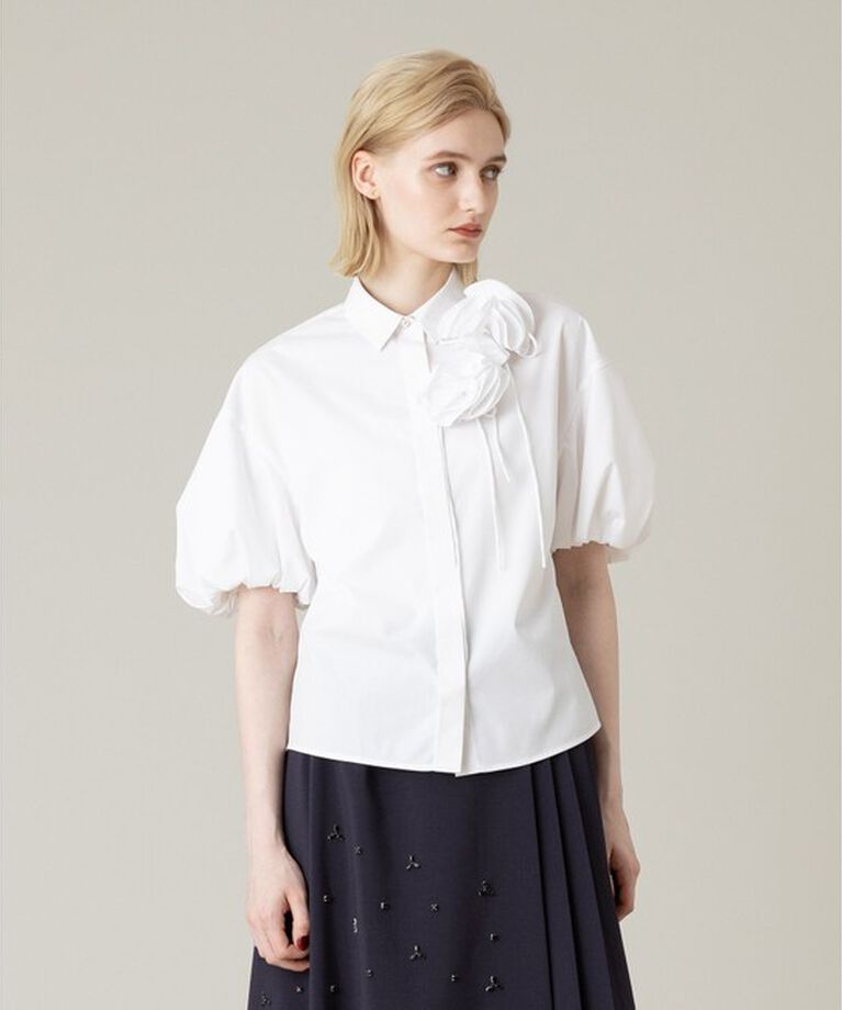 LOULOU WILLOUGHBY「【LOULOU WILLOUGHBY】コサージュシャツ」|シャツ・ブラウス|